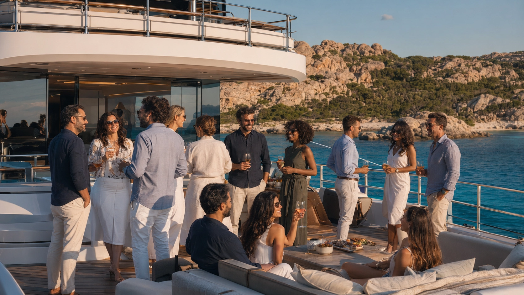 Esperienze Incentive su Yacht Luxury con Happy Tour in Sardinia