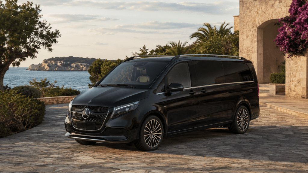 Mercedes Classe V sulla costa sarda